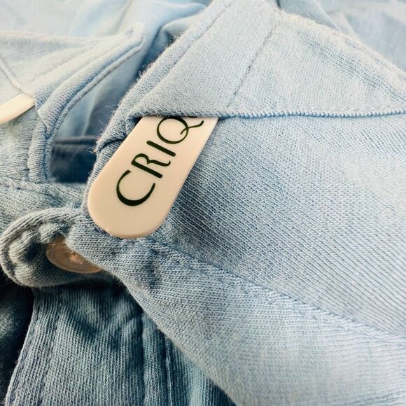 Criquet  Players Mens Polo Shirt Blue Short Sleeve Classic Pocket 4 Button M - Picture 5 of 11